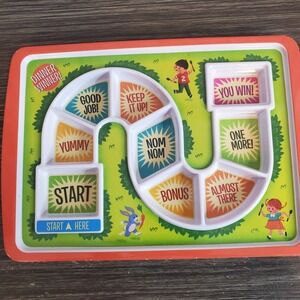 Fred Melamine Dinner Winner Kids Divided Game Plate Fussy Eaters